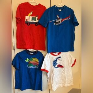 Lot of 4 NWOT Hanna Andersson graphic Tees, 8, MSRP $30-40/each (total =$130)
